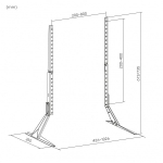 СТОЙКА КРАКА ЗА ТЕЛЕВИЗОР TV LED УНИВЕРСАЛНИ 23-75" 40КГ