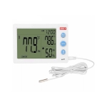 ТЕРМОМЕТЪР С ДВЕ ЗОНИ ВЛАГОМЕР ЧАСОВНИК АЛАРМА UNI-T A12T