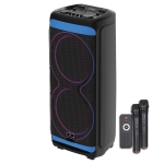 ТОНКОЛОНА КАРАОКЕ 2X15" EK-1299 FM/SD/BLUETHOOT/USB