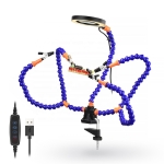 ТРЕТА РЪКА С USB LED ЛАМПА И ЛУПА