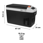 ТУРИСТИЧЕСКИ ХЛАДИЛНИК ФРИЗЕР С КОМПРЕСОР TEESA TSA5007 25 ЛИТРА 12V/24V DC 230V AC