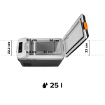 ТУРИСТИЧЕСКИ ХЛАДИЛНИК ФРИЗЕР С КОМПРЕСОР TEESA TSA5007 25 ЛИТРА 12V/24V DC 230V AC