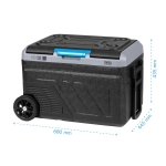 Туристически хладилник фризер с компресор Teesa TSA6002 40 литра 12V/24V DC 230V AC батерия Bluetooth 5.0