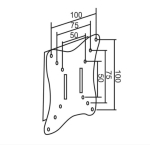 СТОЙКА ЗА ТЕЛЕВИЗОР TV LED 12-27" 20КГ