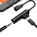 ПРЕХОД РАЗКЛОНИТЕЛ USB TYPE-C/3.5 ЖАК ЗА СЛУШАЛКИ
