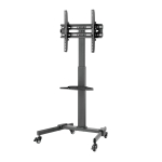СТОЙКА ПОДВИЖНА МОБИЛНА ЗА ТЕЛЕВИЗОР С РАФТ TV LED УНИВЕРСАЛНА 32-55" 35КГ