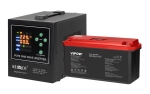UPS ИНВЕРТОР KEMOT LFP4 РЕЗЕРВНО ЗАХРАНВАНЕ 300W ЧИСТА СИНУСОИДА КОМПЛЕКТ С ТЯГОВА БАТЕРИЯ LIFEPO4 150AH