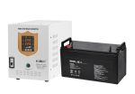 UPS ИНВЕРТОР KEMOT РЕЗЕРВНО ЗАХРАНВАНЕ 1600W ЧИСТА СИНУСОИДА КОМПЛЕКТ С ТЯГОВА БАТЕРИЯ 120AH 1