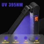 ЛАМПА ФЕНЕРЧЕ УЛТРАВИОЛЕТОВА UV LED С АКУМУЛАТОРНА БАТЕРИЯ ПОДВИЖНА С МАГНИТ И ЛУПА ЗА ПРОВЕРКА НА БАНКНОТИ