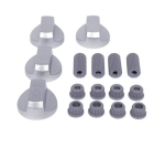 ВРЪТКА, КОПЧЕ ЗА ГОТВАРСКА ПЕЧКА УНИВЕРСАЛНА КОМПЛЕКТ 4 БРОЯ СИВА