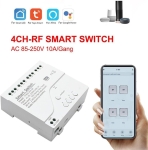 РЕЛЕ С WIFI SMART RF433 MHZ 4 КАНАЛА AC230V SMG-E0303