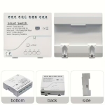 РЕЛЕ С WIFI SMART RF433 MHZ 4 КАНАЛА AC230V SMG-E0303