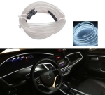 СВЕТОДИОДНА ЛЕНТА БЯЛА ЗА ИНТЕРИОРНО АМБИЕНТНО LED ОСВЕТЛЕНИЕ НА АВОМОМОБИЛ ИЛИ МЕБЕЛИ 12V 5М