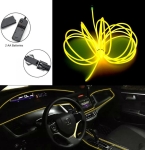 СВЕТОДИОДНА ЛЕНТА ЖЪЛТА ЗА ИНТЕРИОРНО АМБИЕНТНО LED ОСВЕТЛЕНИЕ НА АВОМОМОБИЛ ИЛИ МЕБЕЛИ 3V 5М