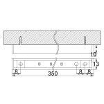 Мебелен светодиоден профил за открит монтаж 2.5W, 4000K, 12V DC, 90, Неутрална светлина, SMD 2835
