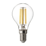 LED димиращ filament топка, 4W, 4200К, E14, 360, 220V-240V AC, Неутрална светлина