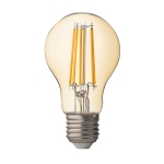 LED димиращ filament крушка, 7.5W, 2500К, E27, 360, 220V-240V AC, Амбър