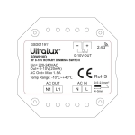 RF димиращ ключ за стена 350W, 0-10VDC, 1.5A, 220V-240V AC