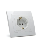 Контакт Мираж НК, 16А, 250V, Скрит монтаж, Бял