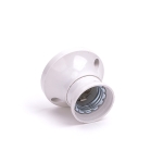 Фасунга НК, Стенна Права, Е27, 4А, 250V, Бяла