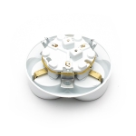 Троен контакт, 16А, 230V, Скрит монтаж, Бял