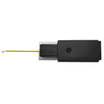 КОМПЛЕКТ ЗАХРАНВАЩ КОНЕКТОР И ТАПА, 2 ПИНА, ЧЕРЕН