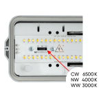 LED ИНДУСТРИАЛНО ОСВЕТИТЕЛНО ТЯЛО CCT PC, 1.20М, 36W MAX, 220V-240V AC, IP66