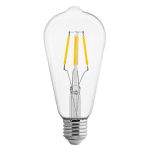 LED FILAMENT ЛАМПА КРУШКА, ДИМИРАЩА, 4W, E27, 4200K, 220-240V AC, НЕУТРАЛНА СВЕТЛИНА