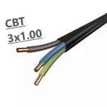 Кабел СВТ 3x1.00 mm2 0.61 kV МЕТЪР