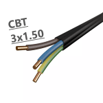 Кабел СВТ 3x1.50 mm2 0.61 kV МЕТЪР
