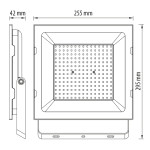 LED SLIM ПРОЖЕКТОР 150W, 6500K, 220-240V AC, IP65 СТУДЕНА СВЕТЛИНА