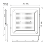 LED SLIM ПРОЖЕКТОР 200W, 6500K, 220-240V AC, IP65 СТУДЕНА СВЕТЛИНА