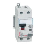 ДТЗ комбинирана DX3 1PN 16A крива C 30mA тип AC 6kA 2 мод. Legrand