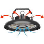 LED индустриално осветително тяло с димиращ драйвер 0-10V, 100W, 5000K, 100-277V AC, IP65