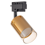 Тяло за релсов монтаж, стъклено, двупроводно, GU10, 220-240V AC, IP20, злато