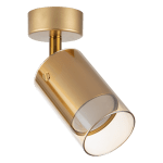 Тяло за таван, стъклено, GU10, 220-240V AC, IP20, злато