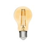 LED filament лампа крушка, димираща, 8W, E27, 1800K, 220-240V AC, амбър