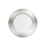 Мебелна LED луна за вграждане, кръг, 4W, 3000K4000K6500K, 12V DC, IP44, сатен никел