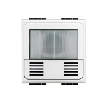 Датчик за присъствие PIRUS, 105, обхват 5m  h1.2m, с ключ, изисква неутрала, 2 мод. цвят бял LL Bticino