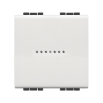 Бутон 2 мод. 10A аксиален цвят Бял LL Bticino