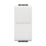 Еднополюсен ключ 1 мод. 10A аксиален цвят Бял LL Bticino