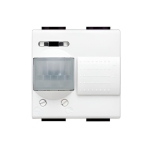 Датчик за движение PIR, 105, обхват 6m  h1.2m, LED  50W, с ключ, изисква неутрала, 2 мод. цвят бял LL Bticino