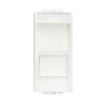 Розетка RJ45 cat.6 UTP конектор toolless IDC 1 мод. цвят Бял LL Bticino