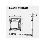 Носеща рамка 2 мод. LL Bticino