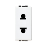 Контакт АМЕРИКАНСКИ стандарт 2P 1 мод. 16A цвят Бял LL Bticino