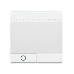 Лицев панел за ключ символ за светлина 2 мод. цвят бял LL Bticino