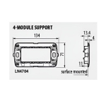 Носеща рамка 4 мод. LL Bticino