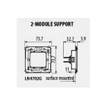 Носеща рамка с крачета 2 мод. LL Bticino
