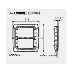 Носеща рамка 33 мод. AIR LL Bticino