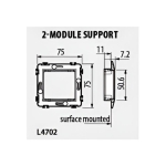 Носеща рамка 2 мод. LL INTERNATIONAL Bticino